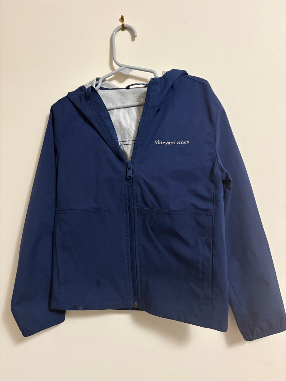 Vineyard Vines Kids Navy Hooded /All Weather Jacket